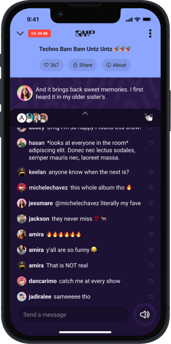 Amp expanded chat