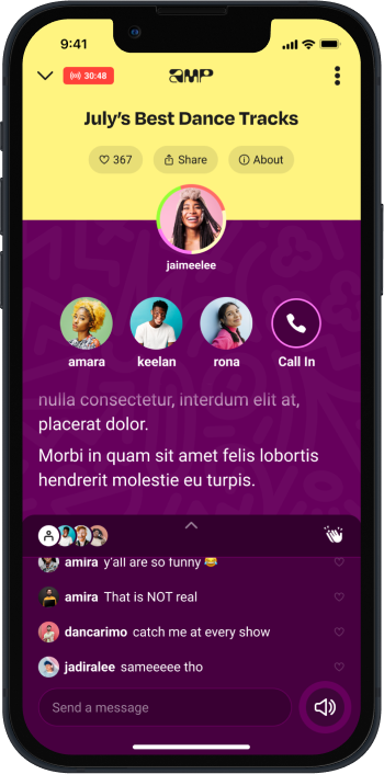 Amp playback with guest speakers