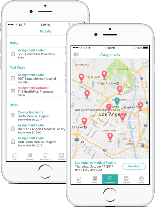 Holliblu app screens