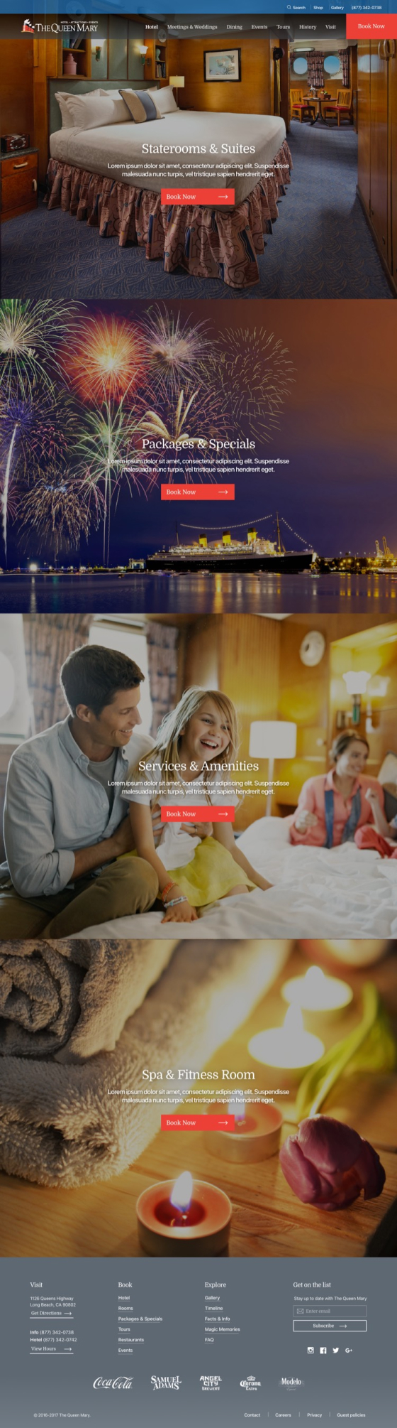 Queen Mary hotel page