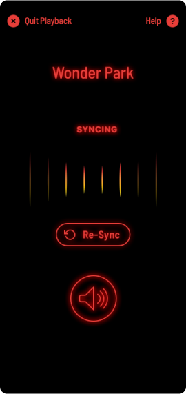 SoundFi sync screen